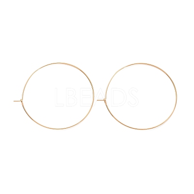 Ion Plating(IP) 316L Surgical Stainless Steel Hoop Earring Findings STAS-D164-06G-A-1