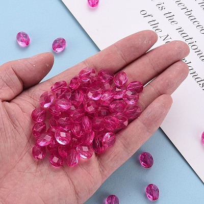 Transparent Acrylic Beads TACR-S154-18A-82-1