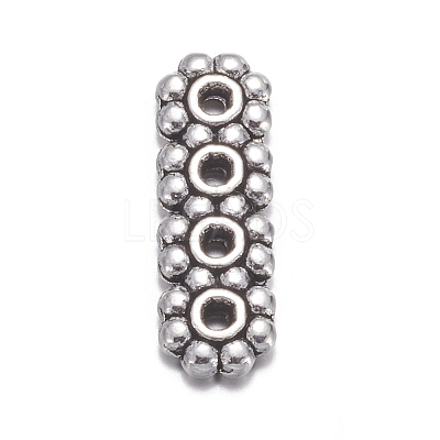 4-Hole Tibetan Style Alloy Spacer Bars LS-A1110Y-NF-1