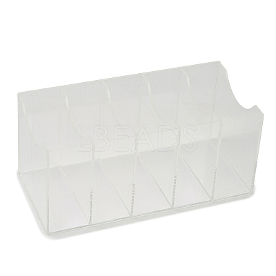 5 Grids Acrylic Belt Storage Rack CON-WH0086-071-1