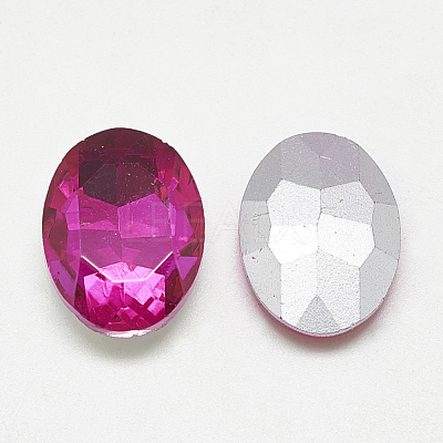 Pointed Back Glass Rhinestone Cabochons RGLA-T080-18x25mm-09-1
