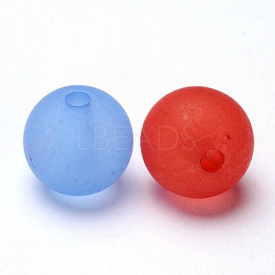 Transparent Acrylic Ball Beads FACR-R021-12mm-M-1
