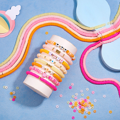 8 Strands Imitation Jelly Handmade Polymer Clay Beads Strands CLAY-TA0001-47A-1
