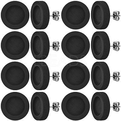 40Pcs Wooden Stud Earring Findings FIND-SC0012-24-1