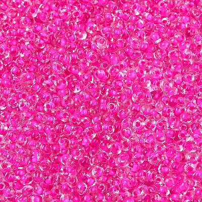 8/0 Inside Colours Transparent Glass Seed Beads X1-SEED-T007-06I-1
