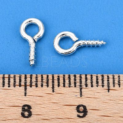 Brass Screw Eye Pin Peg Bails KK-A171-23-01S-1