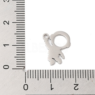 Non-Tarnish 304 Stainless Steel Charms STAS-S123-03P-11-1
