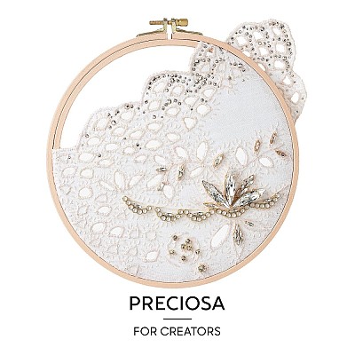 Preciosa&reg MAXIMA Crystal Round Stones Y-PRC-RBSS18-90075-1