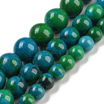 Synthetic Chrysocolla Beads Strands G-L529-B01-12mm-1