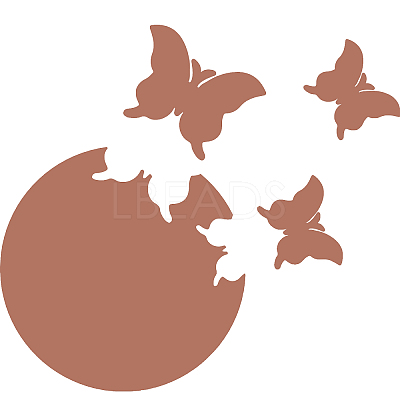 1 Set Plastic Mirror Wall Stickers AJEW-CN0001-65C-1