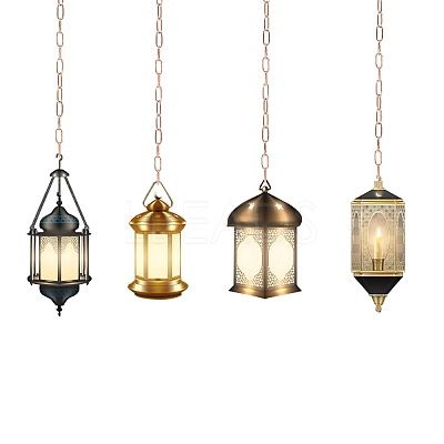 3 Sets Iron Pendant Light Fixture Chain CH-SZ0001-01RG-1