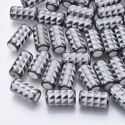 Electroplate Glass Beads EGLA-N003-05E-1