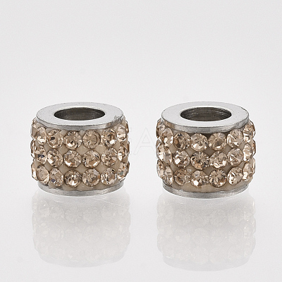 201 Stainless Steel Beads STAS-T050-007J-1