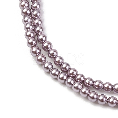 Electroplated Shell Pearl Beads Strands BSHE-G041-2mm-02-1