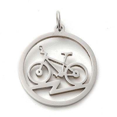 Non-Tarnish 304 Stainless Steel Pendants STAS-C086-05H-P-1