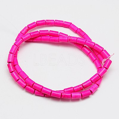 Synthetic Turquoise Beads Strands TURQ-G120-4x6mm-01-1