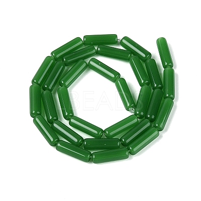 Imitation Jade Glass Beads Strands X-GLAA-N070-01A-B05-1