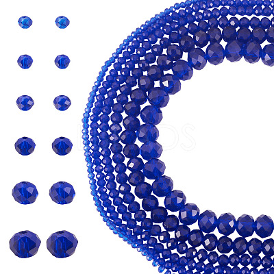 6 Strands 6 Styles Glass Beads Strands EGLA-TADJ0001-05D-1