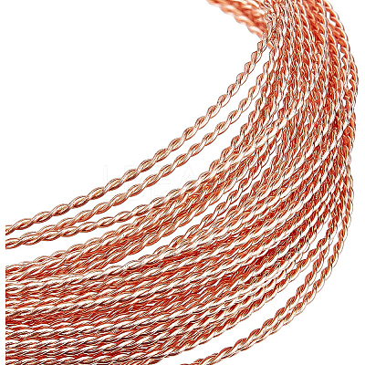 Twisted Round Bare Copper Wire CWIR-WH0009-04C-1