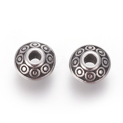 304 Stainless Steel Spacer Beads STAS-E452-36B-AS-1