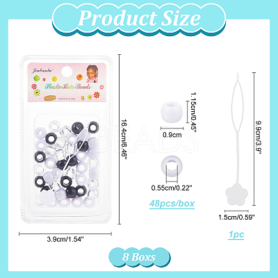 Rondelle Plastic Beads DIY-WH0011-44B-1