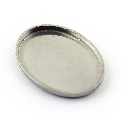 Tarnish Resistant 304 Stainless Steel Plain Edge Bezel Cups X-STAS-Q194-11-1