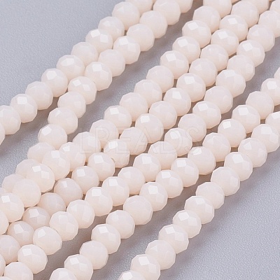 Faceted Imitation Jade Glass Beads Strands X-GLAA-R135-2mm-34-1