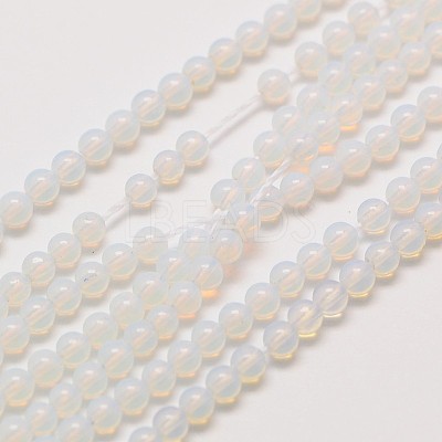 Opalite Round Beads Strands G-A130-3mm-A01-1
