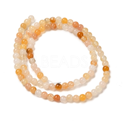 Natural Topaz Jade Bead Strands G-K153-B22-4mm-1