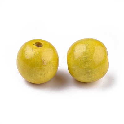 Dyed Natural Wood Beads WOOD-Q006-20mm-M-LF-1