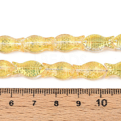 Transparency Electroplate Glass Beads Strands GLAA-T023-40B-03-1