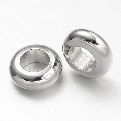 Donut Brass Spacer Beads KK-L105-07P-1