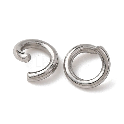 Tarnish Resistant 304 Stainless Steel Open Jump Rings STAS-R049-4x0.8mm-1
