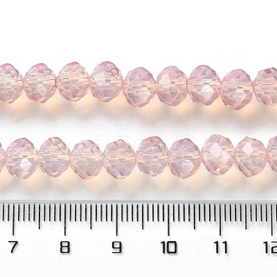 Baking Paint Transparent Glass Beads Strands DGLA-A034-J8MM-D04-1