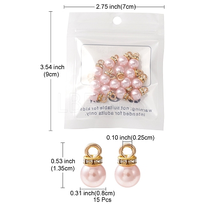 ABS Plastic Charms KY-YW0001-24F-1