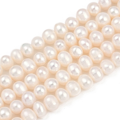 Natural Cultured Freshwater Pearl Beads Strands PEAR-I007-07Y-03A-1
