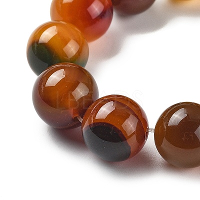 Natural Multi-Color Agate Beads Strands G-A261-B05-14mm-1