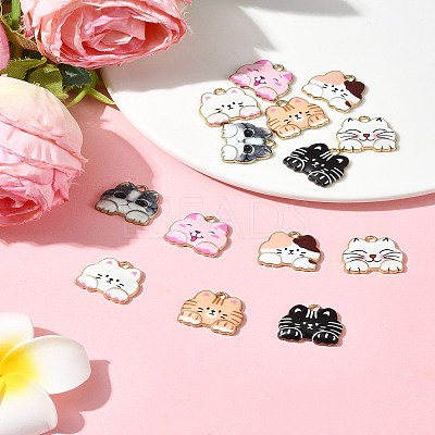 14Pcs 7 Colors Alloy Pendants FIND-FS0003-01-1