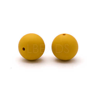 Round Food Grade Eco-Friendly Silicone Beads SI-JX0066A-55-1