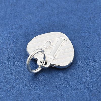 925 Sterling Silver Heart with Capital Letter Charms STER-S009-13F-S-1