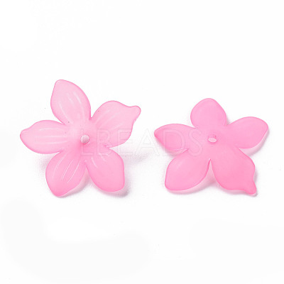 Frosted Acrylic Bead Caps MACR-S371-05A-704-1
