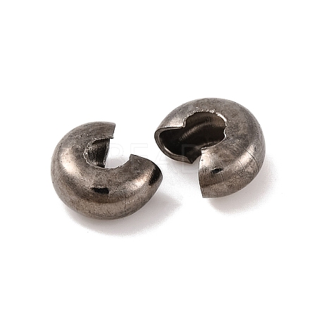 Iron Crimp Beads Covers IFIN-H029-B-1