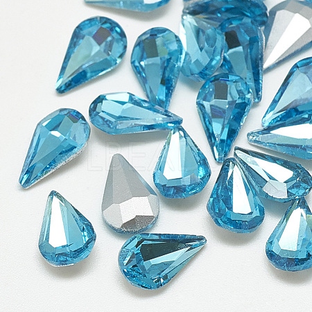 Pointed Back Glass Rhinestone Cabochons RGLA-T082-5x8mm-12-1