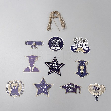 Graduation Season Paper Hanging Banners for Party Decorations AJEW-WH0696-558A-1