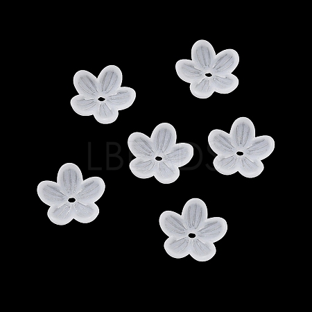 Acrylic Frosted Bead Caps AC-CBA81FF-02A-1