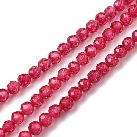 Cubic Zirconia Beads Strands G-G792-47-13C-1