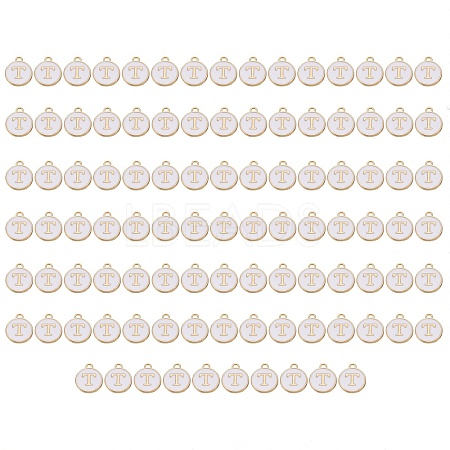 Golden Plated Enamel Alloy Charms ENAM-SZ0001-26A-T-1