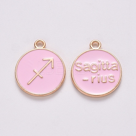Alloy Enamel Pendants ENAM-S124-01B-09F-1