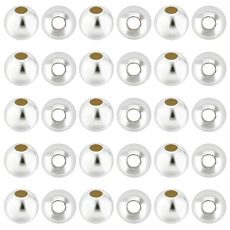 40Pcs 925 Sterling Silver Beads STER-BBC0005-99-1