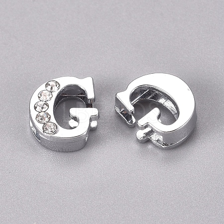 Alloy Slide Charms LS-PALLOY-WH0066-21G-1